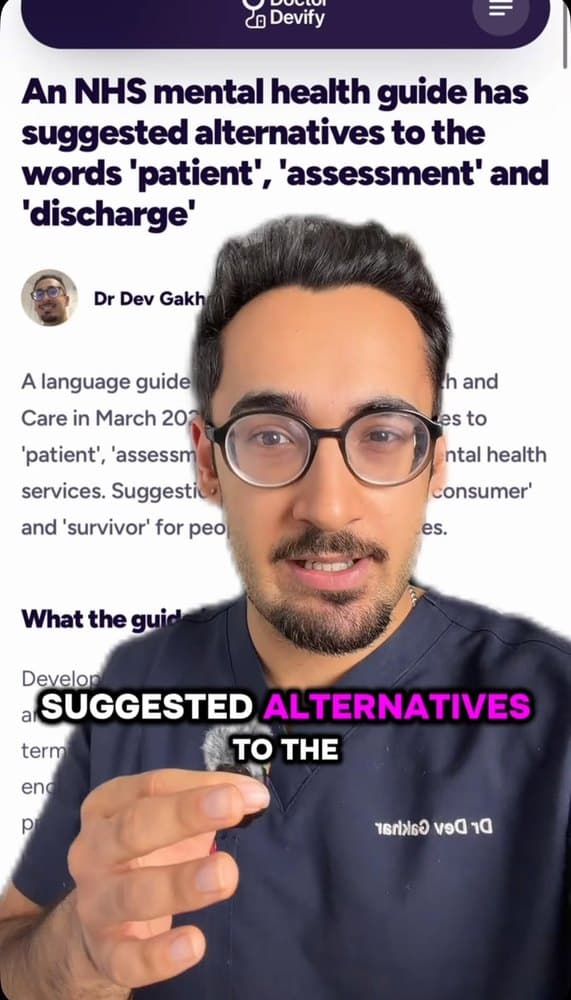 Dr Dev in the video on this update
