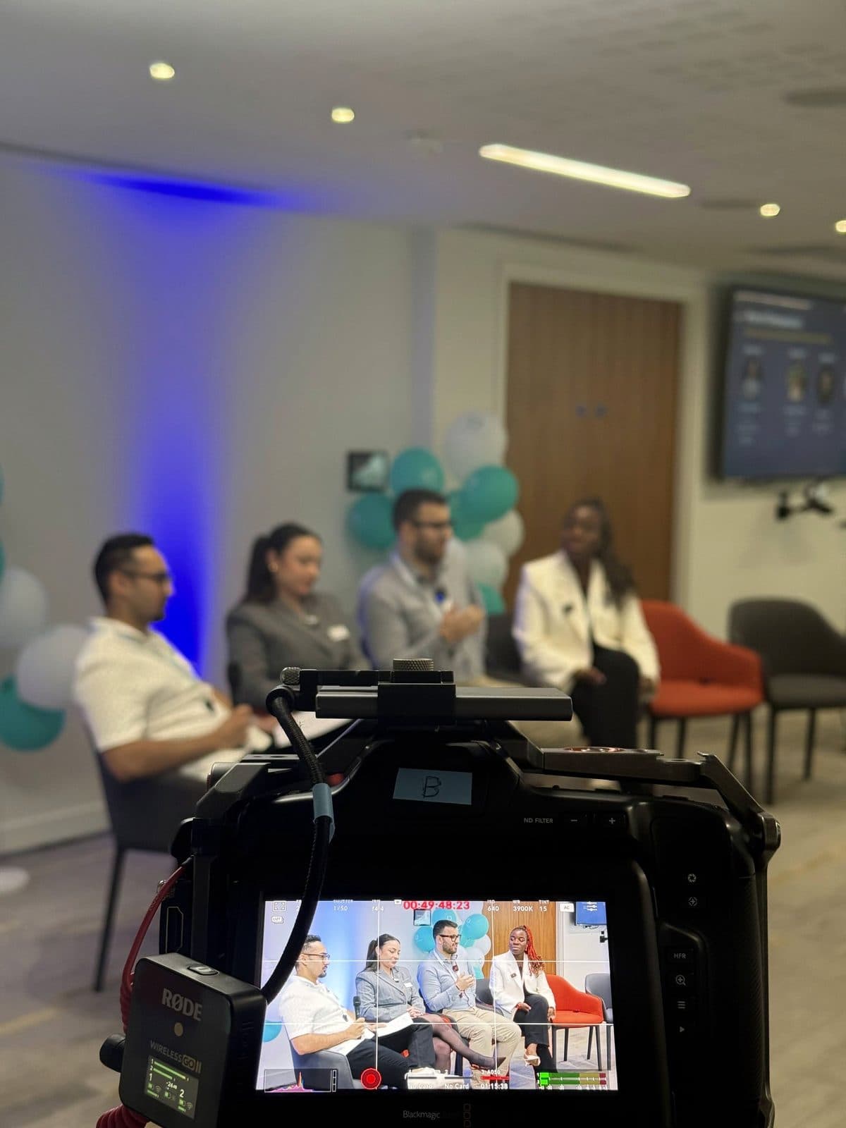The Pharmacy Creators Summit panel being filmed